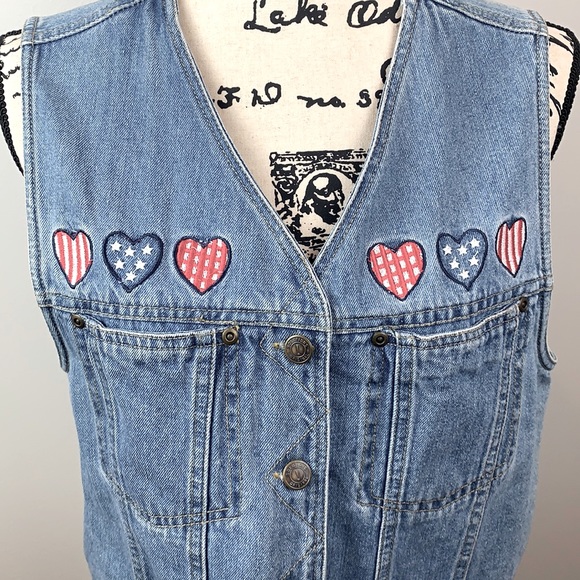 Vintage Solutions! Original Light Wash Denim Vest - Picture 3 of 6